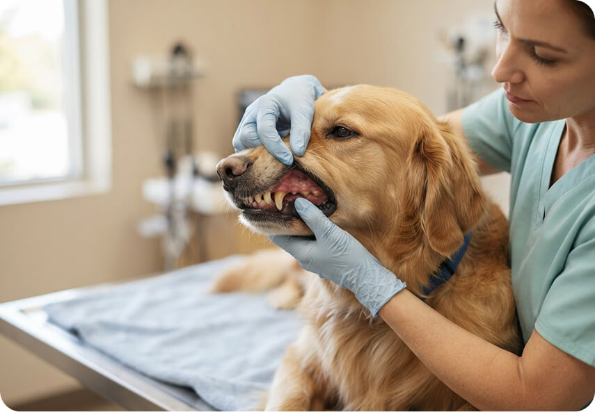 Dog with tartar