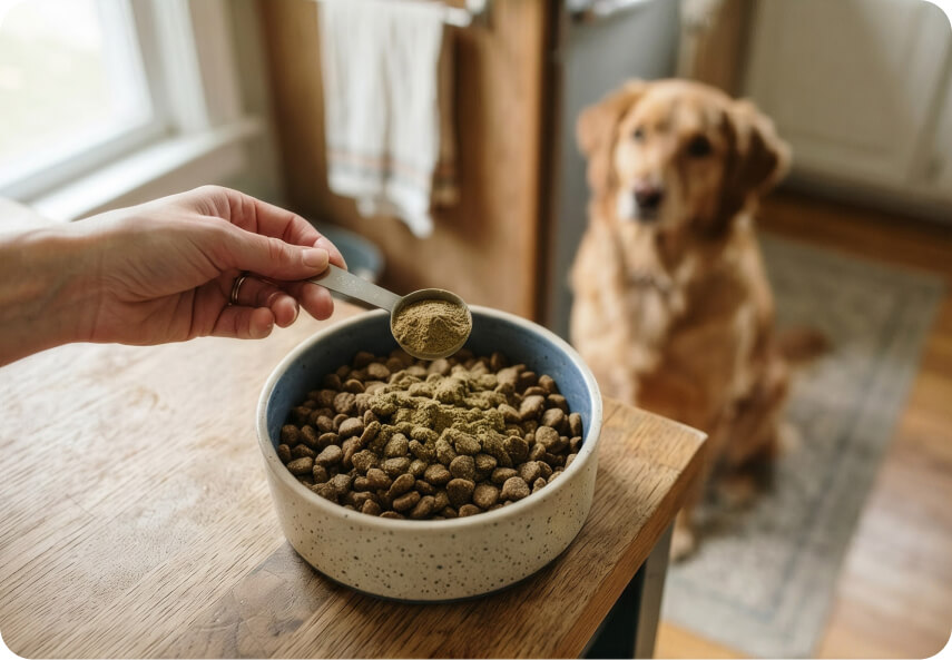 Serving Dog Dental Powder